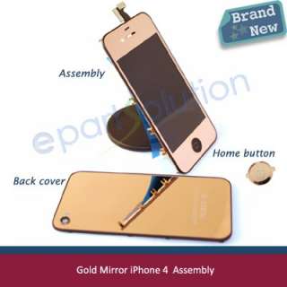Gold Mirror iPhone 4 LCD & Touch Assembly Color Conversion Swap 
