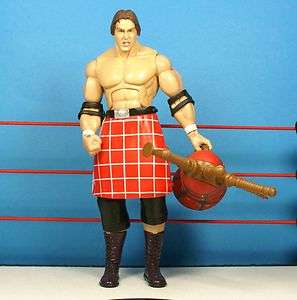 WWE Jakks Rowdy Piper Deluxe Classic Wrestling Figure + Bagpipes 