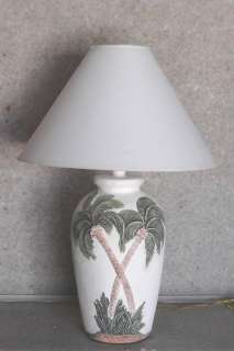 Lg. Double Palm Table Lamp Nautical  