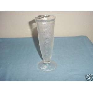  Vintage Crystal Harp Vase 