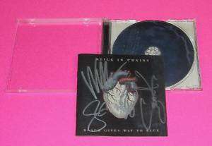 ALICE IN CHAINS SIGNED BLACK GIVES WAY TO BLUE CD PROOF  