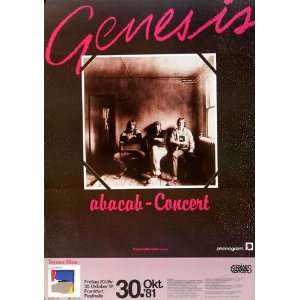 Genesis   Abacab 1981   CONCERT   POSTER from GERMANY