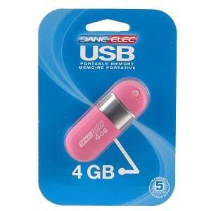  Dane Elec zMate Pen 4GB USB 2.0 Flash Drive (Red 