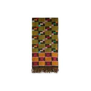  NOVICA Cotton kente cloth scarf, Fishnet