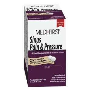  MEDI FIRST 81933 Sinus Pain & Pressure,Tablets,PK100 