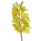   of 6 Artificial Green Cream Cymbidium Orchid Silk Flower Sprays 28.5