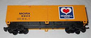   Freight Cars (MORX reefer, Swift reefer, Swift stockcar, tankcar