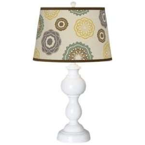  Ornaments Linen Giclee Sutton Table Lamp