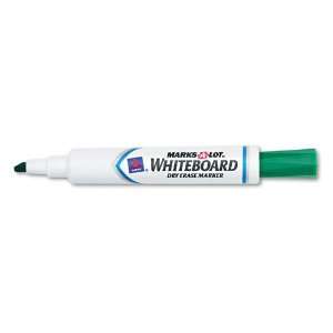   whiteboards, glass and other nonporous surfaces.   Wipes off easily