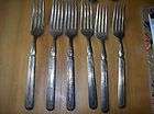 vintage set of 6 1835 r wallace 12 dwt silverplate