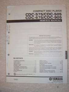 Yamaha Service Manual~CDC 575/505/675/905~CD Player  