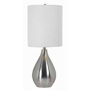   32156BS Droplet 1 Light Table Lamps in Brushed Steel