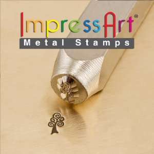  ImpressArt  6mm, Swirl Tree Design Stamp