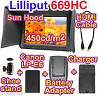 New Lilliput 7669HC HDMI Monitor Canon 5D LPE6 battery