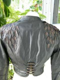BEBE coat leather BOM jacket Feathered Leather Jacket 179569  