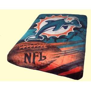  Twin NFL Dolphins Mink Blanket