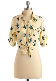 Each and Aviary Way Top by Ruby Rocks   Yellow, Green, Black, Print 