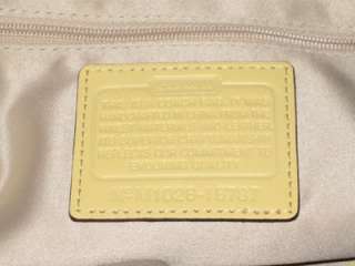 Coach Signature Yellow Kristin Leather Large Hobo Purse Bag New 16787 