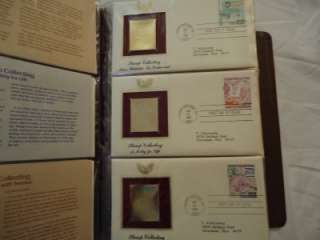 22 karat Stamps GOLD 1st day covers Stamps 171 stamps  