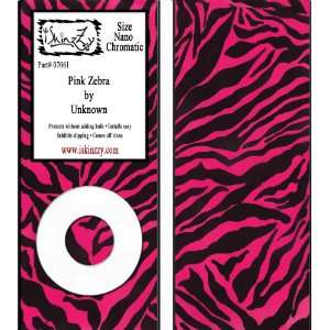  Pink Zebra Ipod Nano 4th Gen Silicon Skin Cover 