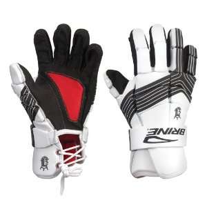  Brine 12 King JR Lacrosse Gloves 11 White Sports 