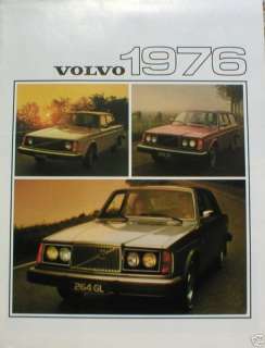 1976 VOLVO Sales Brochure264 GL,242,244,265,245,GL,DL,  