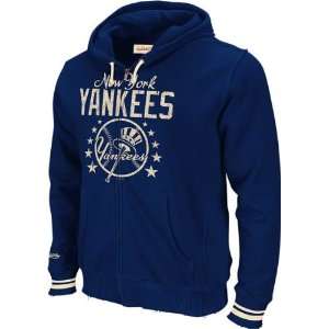 New York Yankees Mitchell & Ness Navy Full Zip Hoodie  