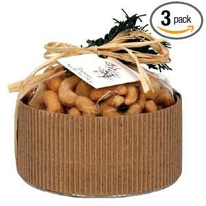 Pacific Gold Marketing Mini Round Tub Cashews, 5 Ounce Units (Pack of 
