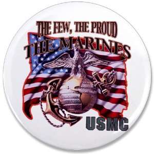  3.5 Button The Few The Proud The Marines USMC Everything 