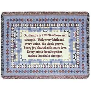  TAPESTRY THROW SIMPLY HOME FAMILY CIRCLE