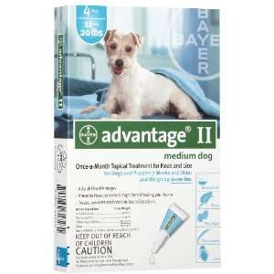   Advantage II for Dogs 4 Month Supply 11 20lbs