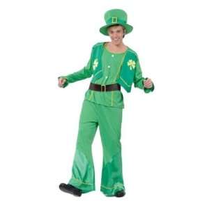 Irish Leprechaun St Patricks Day 4pc Clover Fancy Dress Costume