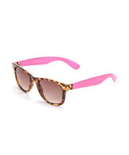 Fuscia (Pink) Flash Neon Retro Sunglasses  250142077  New Look
