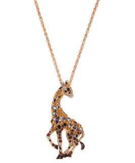 Brown Pattern (Brown) Sparkle Giraffe Pendant  249479929  New Look