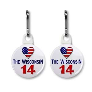  SUPPORT the WISCONSIN 14 Politics 2 Pack 1 White Zipper 