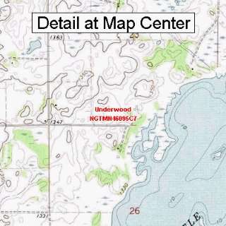  USGS Topographic Quadrangle Map   Underwood, Minnesota 