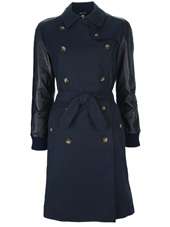 SOPHIE HULME   LEATHER SLEEVE TRENCH