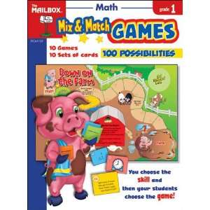   The Education Center TEC61133 Mix Match Games Math Gr 1 Toys & Games