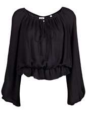 HALSTON HERITAGE   PEASANT TOP