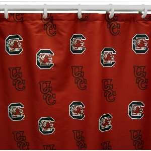  South Carolina Gamecocks Cotton Shower Curtain Sports 