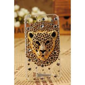 Apple Iphone 4s 4g Crystal Leopard Face Luxury Transparent Clear Back 