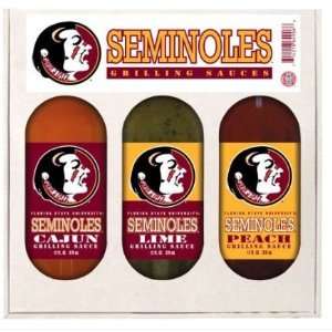 Hot Sauce Harrys 5606 FLORIDA STATE Seminoles Mini Grilling Set   5oz