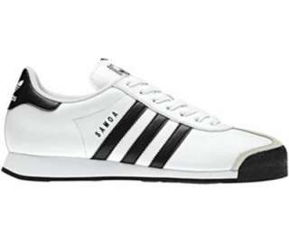 Adidas Originals Samoa Leather Wht/Bk Mens Shoes 675033  