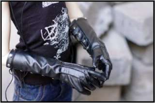 White Long Leather Gloves King Size SD17 BJD Dollfie  