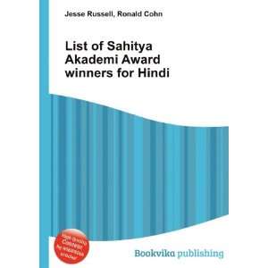  List of Sahitya Akademi Award winners for Hindi Ronald 