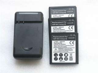 3x 1800MA BATTERY+CHARGER DOCK FOR Samsung infuse 4g  