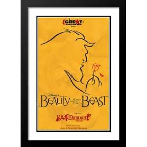 Beauty and the Beast 32x45 Framed and Double Matted Movie Poster   G 