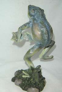 Realistic Jumping Frog Garden Pond Statue Figurine NEW  