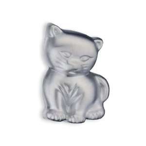   Brushed Chrome Design 1 1/8 Cat Knob from the Design Collection BK461