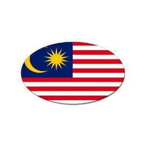  Malaysia Flag Oval Magnet